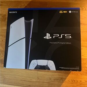 Sony PlayStation 5 Digital Edition - White and Black